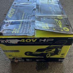 Mower Ryobi 40v Push Mower Brand New