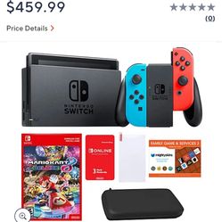 Nintendo Switch with Super smash Bros And Mario Kart Included 