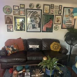 Leather couch