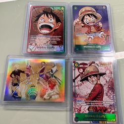 One piece lot buy 4 cards total no trades