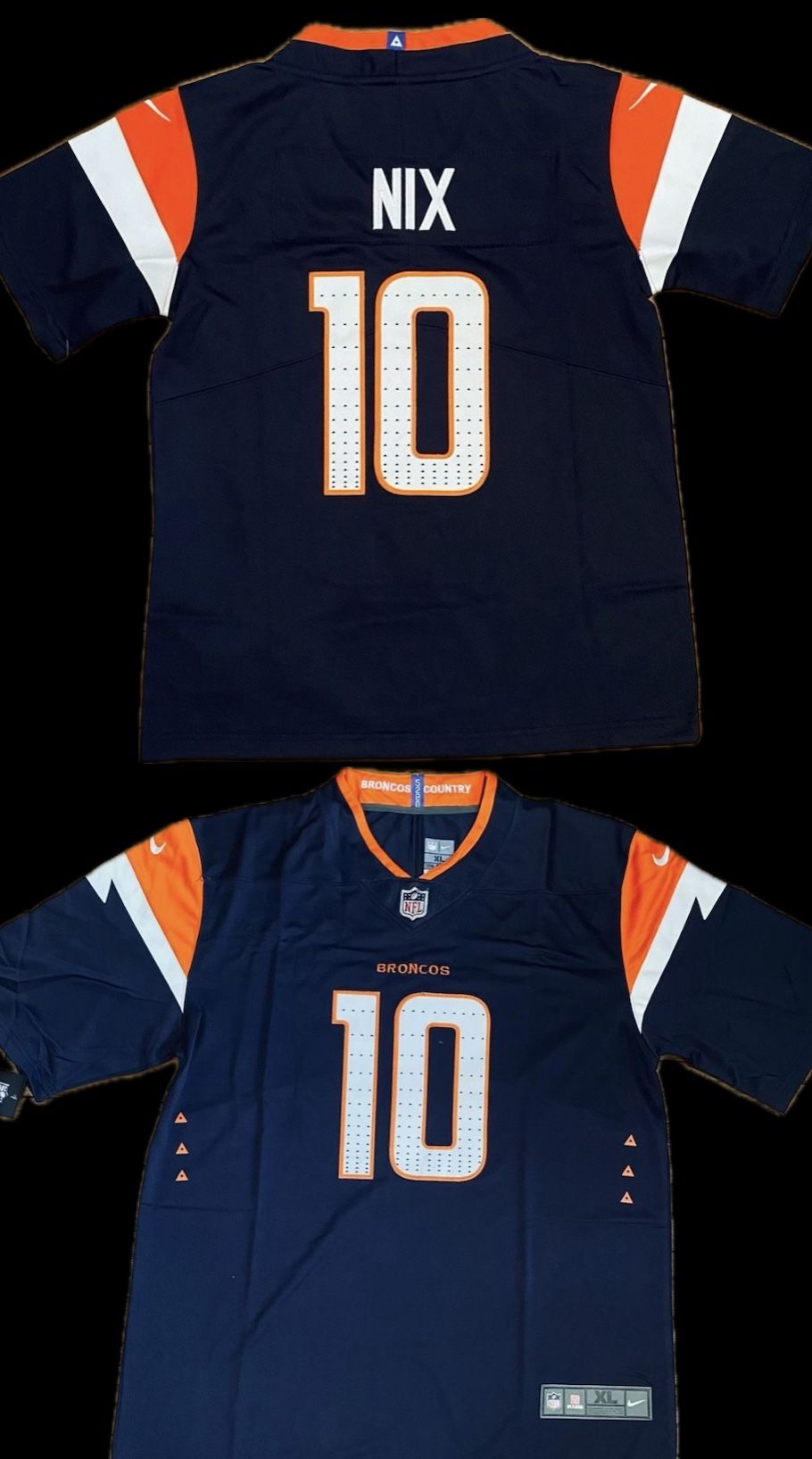 Denver Broncos Nix Nike stitched jerseys in mens size small Upto 3x $55 each or 2/100 Also have other teams on our page .