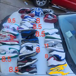 $25 Jordan and Nike shoes  Size 8 to 11