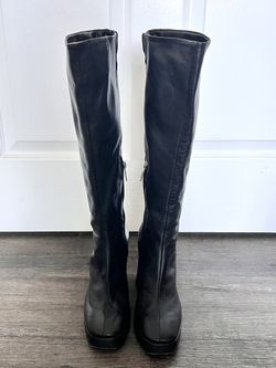 SCHUTZ Black Long Boots  Size 6 / 23
