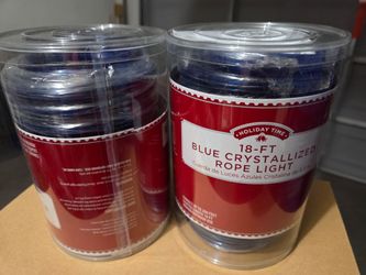 Holiday Time 18-Ft Blue Crystallized Rope Light (2-Pack)