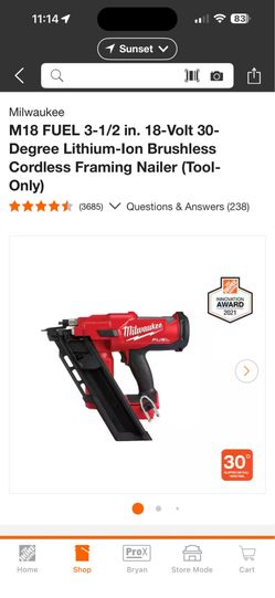 Brand new Milwaukee framing nailer