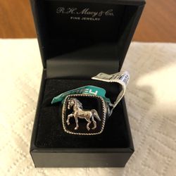 EFFY Mens Horse Ring   Sterling Silver 925