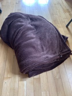 Fleece Blanket 100x86 Brown  Clean  