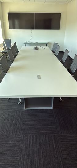 Conference table and 8 chairs