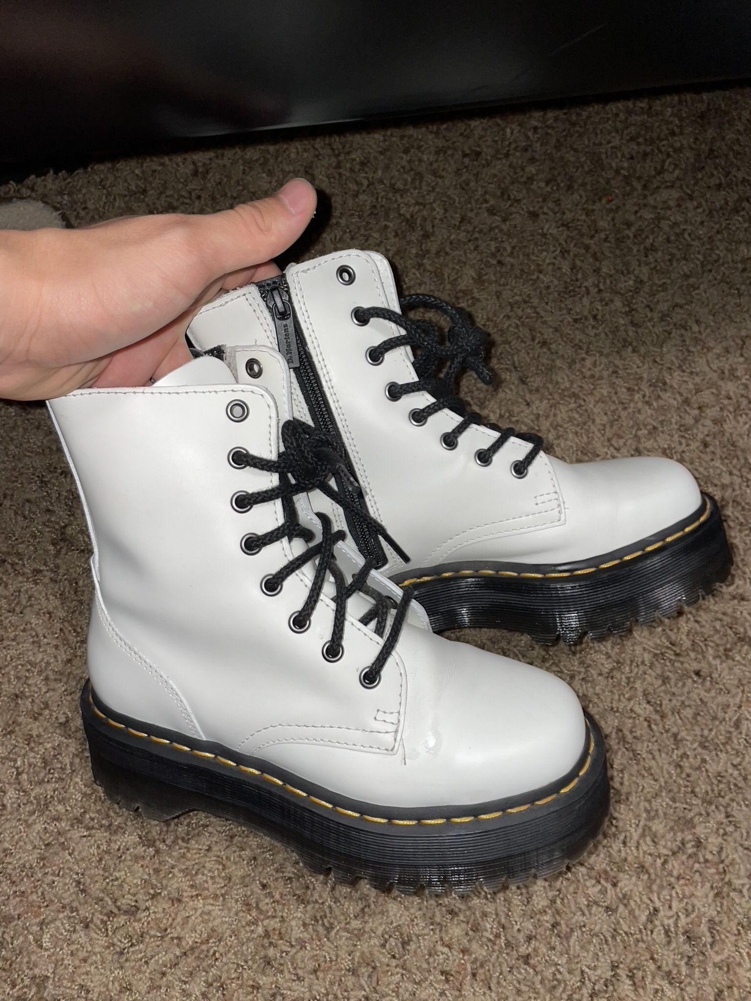Jadon Boot Smooth Leather Platforms