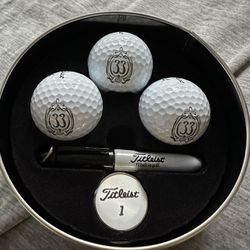 Club 33 Limited Edition Titleist Golf Ball Set