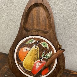 Cheese Board With Knife