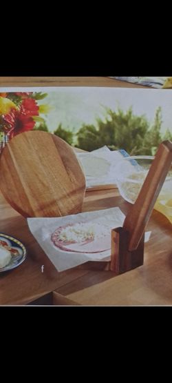 PRENSA DE MADERA PARA TORTILLAS PRINCESS HOUSE 🌷