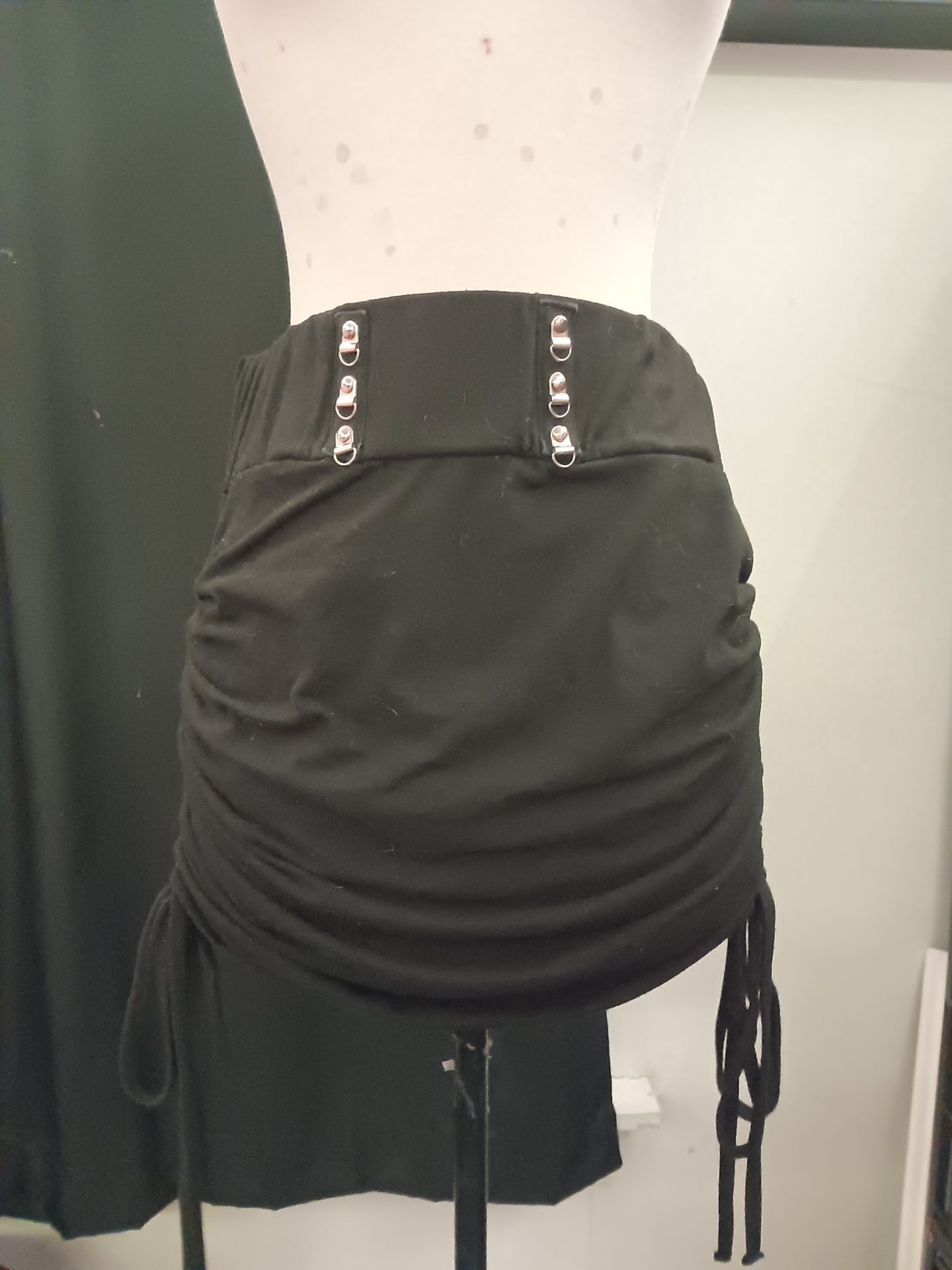Black Skirt with Corset Belt