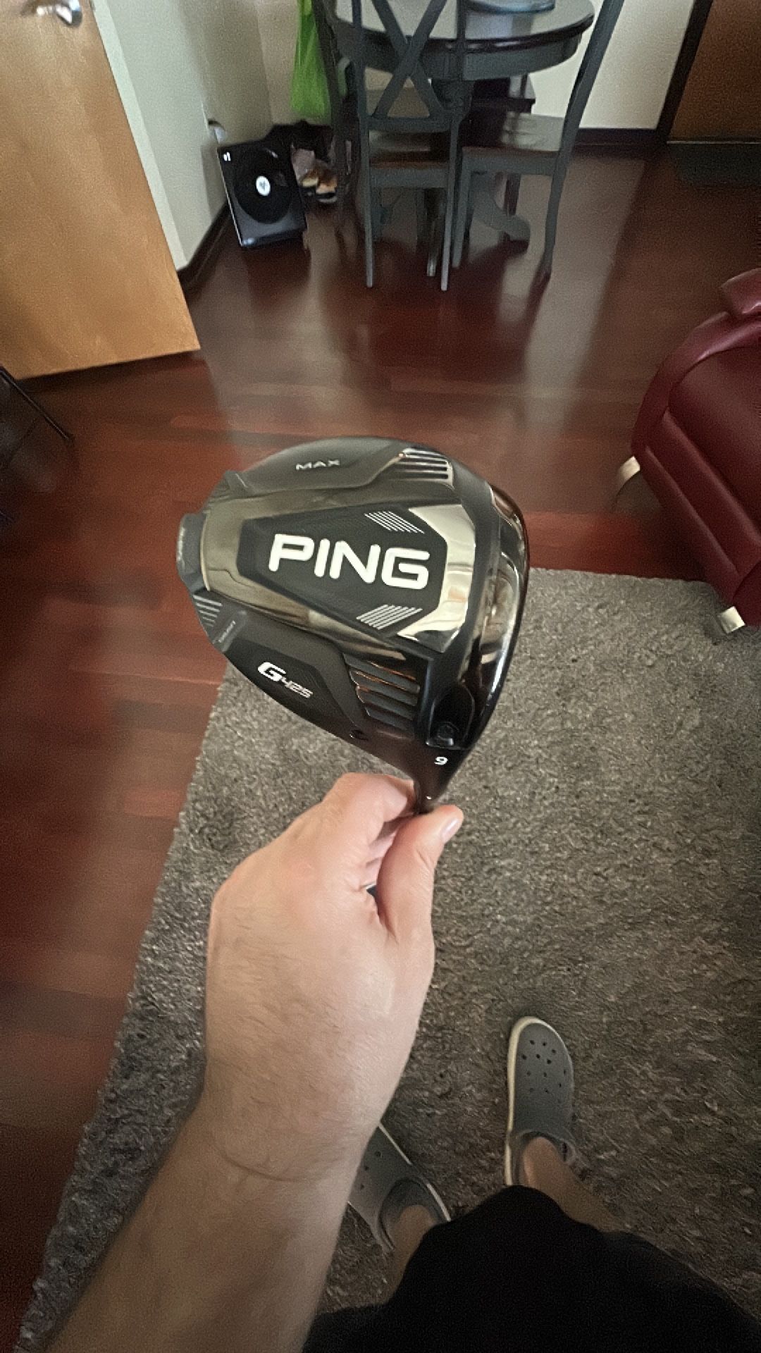 Ping G425 Max 9’ Driver W/Stiff Shaft. 