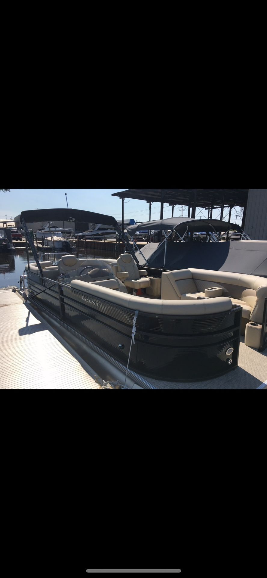 2017 Crest II Tritoon Boat