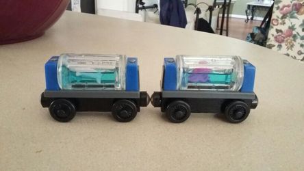 Thomas Tank Engine Wooden Aquarium Cars (Shark & Octopus) *Retired*