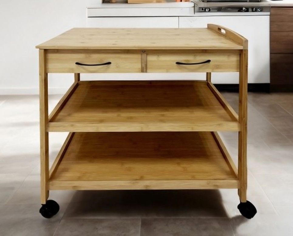 Watter Bamboo Kitchen Cart