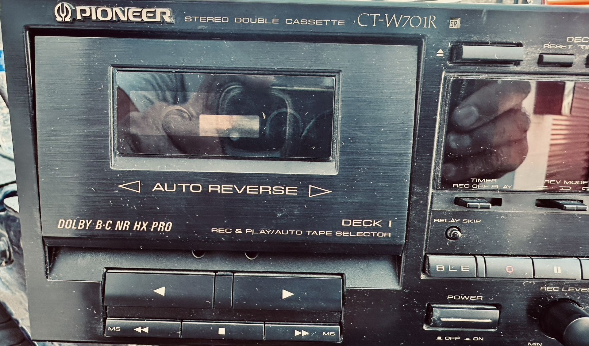 PIONEER STEREO DOUBLE CASSETTE CT-W701R