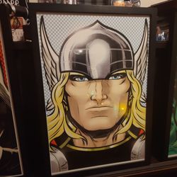 Framed Thor Wall Picture