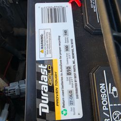 Duralast Gold 27-dlg car battery