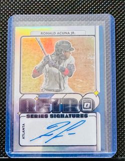 Ronald Acuna Jr. Donruss Optic Retro Series Signatures Auto