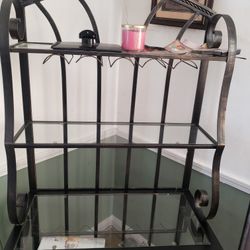 Bronze Bakers Rack w/wine Rack