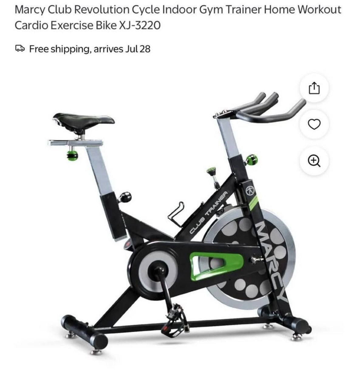 Marcy Spin Bike With Stop Knob