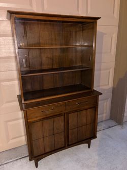 Vintage mid century hutch cabinet