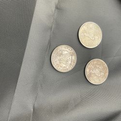 Two Peace Dollars  / The 1886,s Sold For Two Thirty Due To Low Montage I Just Have The Two $ Left