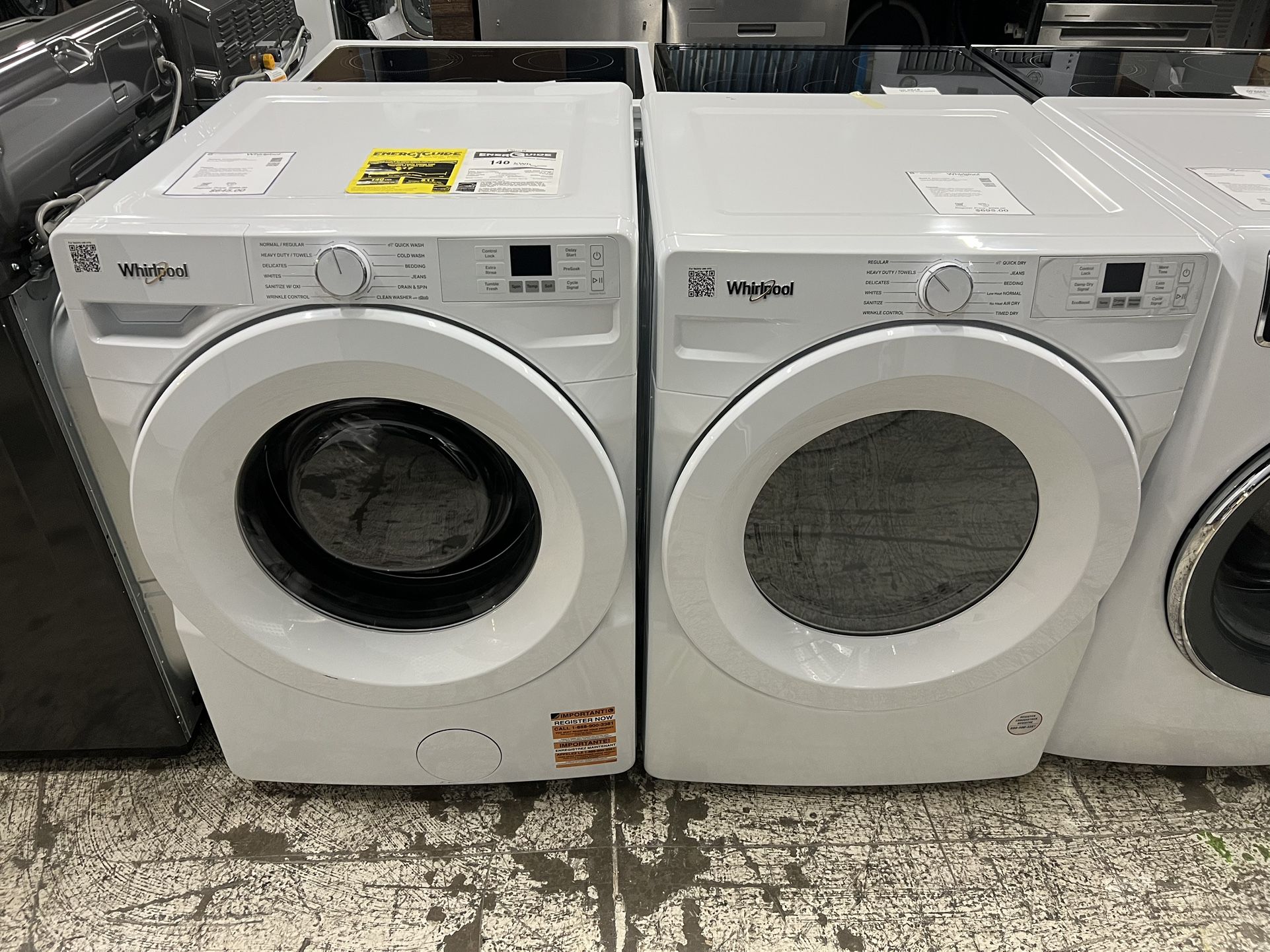 Whirlpool 4.5cu.ft washer and GAS dryer - 🔥HOT INVENTORY🔥