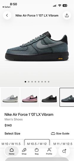 Nike Air Force 1 Low LX Vibram Pencil Point Black