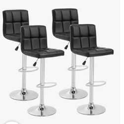 pickup from Mount Juliet Tn 37122..Brand Mordern pu leather Bar stools set of 4 With Box,Adjustable hight n swivel chairs