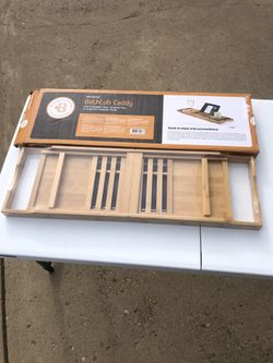 Bambosi Collection Bamboo Bathtub Caddy