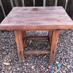 Rustic Wooden Plant Stand