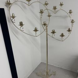 Heart Shaped Candleabra 