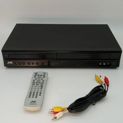JVC ,VCR/DVD Player with Remote And Cable. Works Fine!