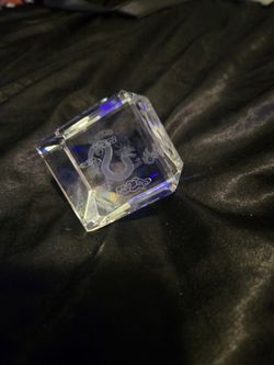 Dragon glass art cube.