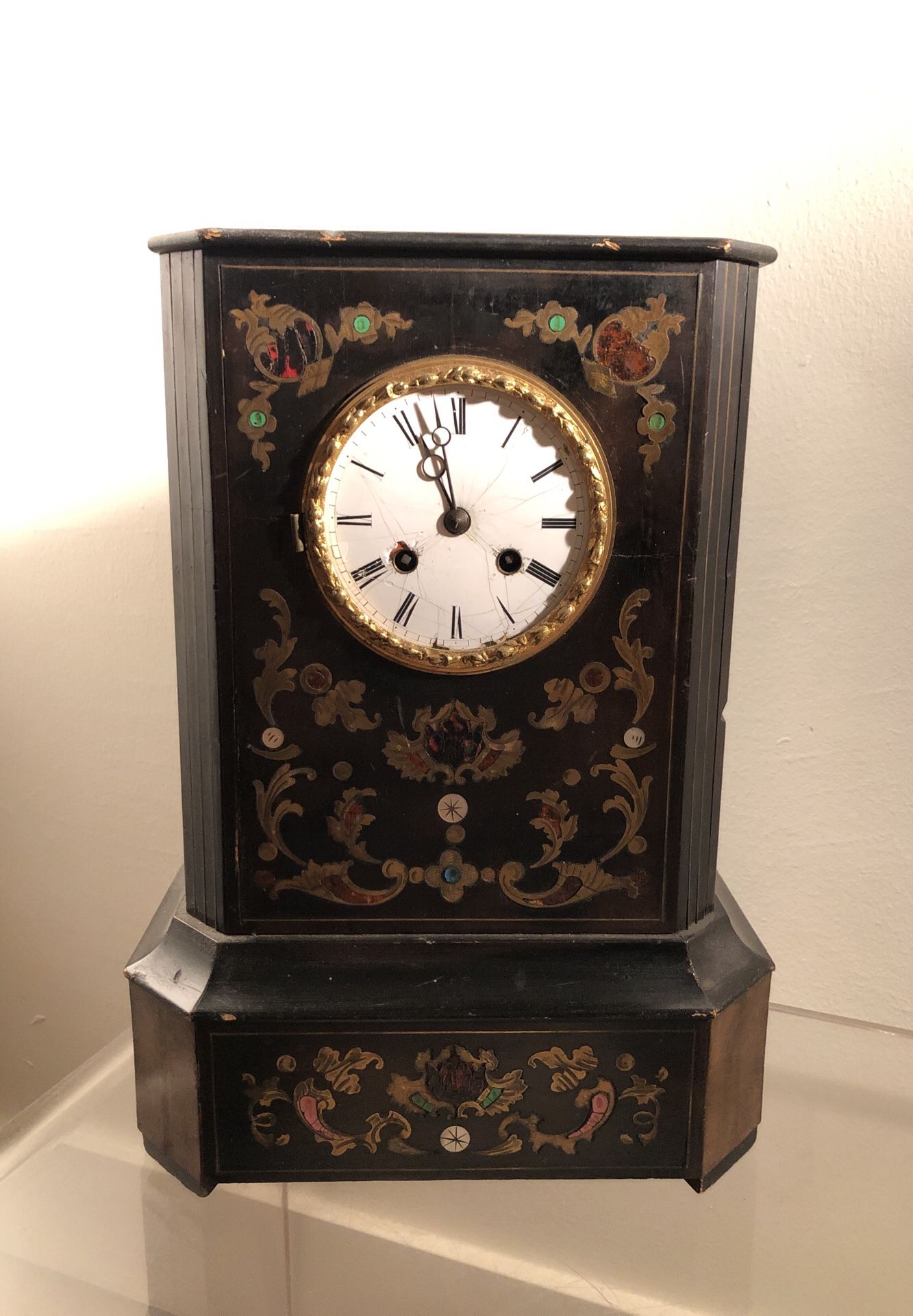 Early Antique French Boulle Clock