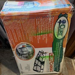 CURT Hitch Mounted Folding Basket Cargo Carrier 60x20x6