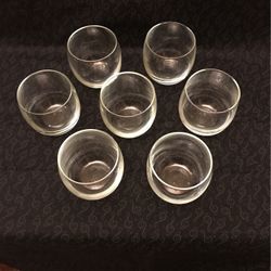 Glass Votive Candle Holders Set Of 7