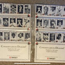 Dodgers 100 Years Anniversary Baseball Cards