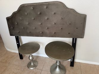 Silver end tables