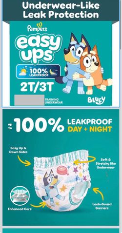 Pampers Easy Ups Bluey Training Underwear - Size 2T-3T