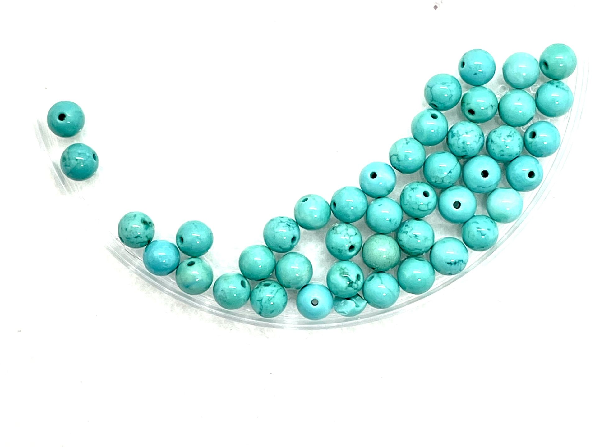 Lot Of Round Turquoise Beads