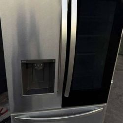 Refrigerator Instaview 3 Door Like New