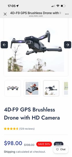 4D-F9 GPS Brushless Drone with HD Camera