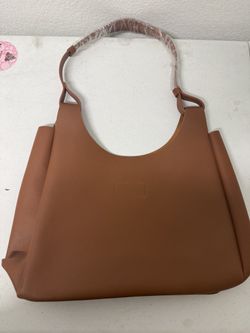 Neiman Marcus Brown Leather Tote Handbag, New