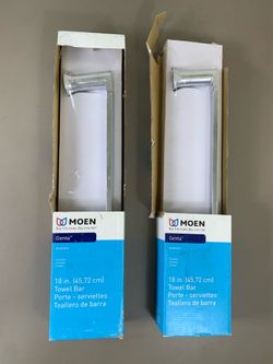 Two 18” Moen Towel Bars