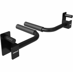 Mikolo Dip Bar Attachment For Squat Rack, Fit 2 X 2 Power Rack Cage(WR00,F4), Power Rack Attachments, 400lbs High Weight Capacity