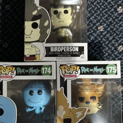 Funko Pop! Rick And Morty Three Pack.